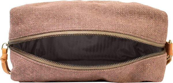 Chocolate/Brown Shaving/Cosmetic Bag