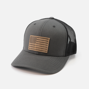 American Flag Hat Exclusive: Charcoal