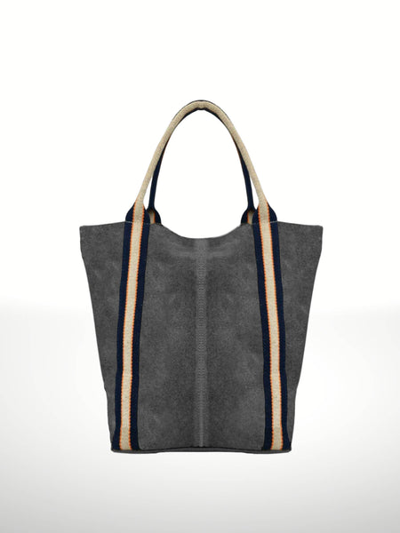 Melody Suede Leather Tote Bag 221890: Dark red