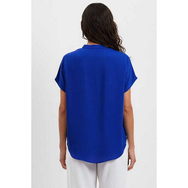 Drop Shoulder Regular Blouse: Khaki / M