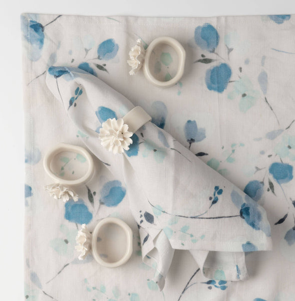 Ceramic Flower Napkin Rings Ceramic Flower Napkin Rings