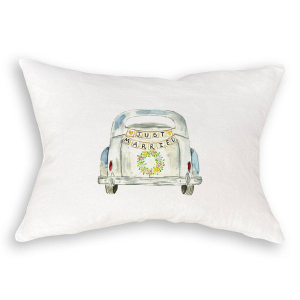 Just Married Car Tea Towel