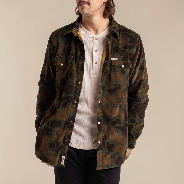 Desperado Shacket: Woodland Camo