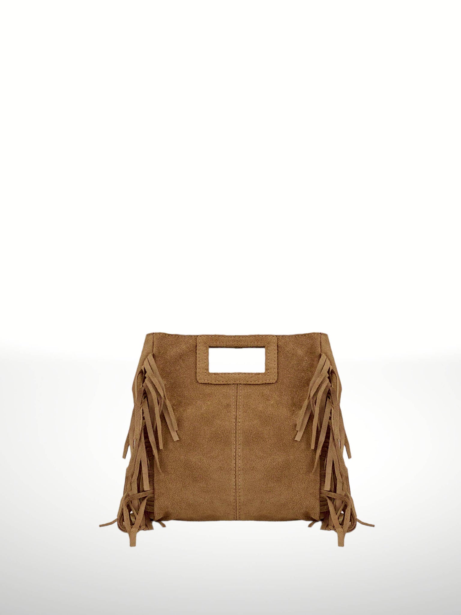 Suede Leather Tassel Handbag: Leather