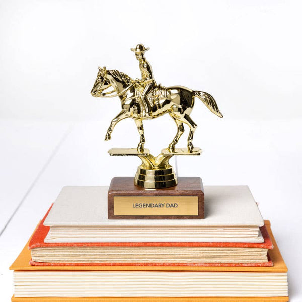 "LEGENDARY DAD" trophy