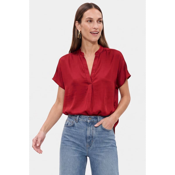 Drop Shoulder Regular Blouse: Khaki / L