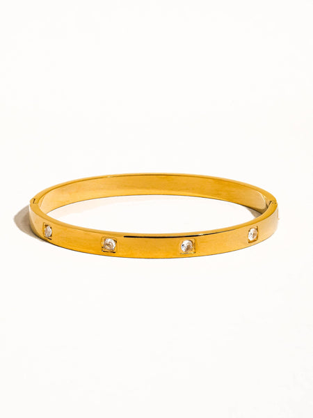 Classic CZ Bangle Gold