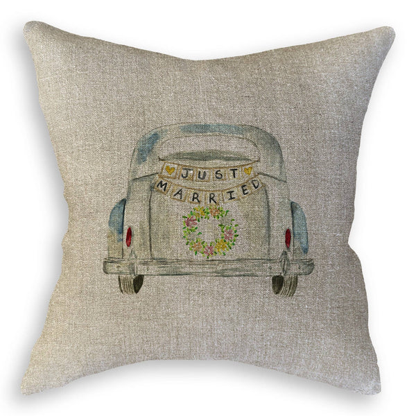 Just Married Car Tea Towel
