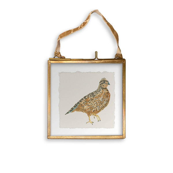 Brown Quail: Dishtowel