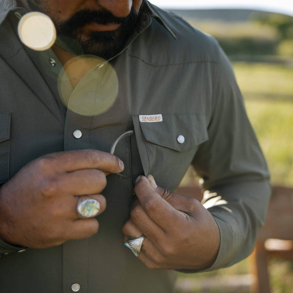 Confluence Tech Shirt: Desert Sage / Large