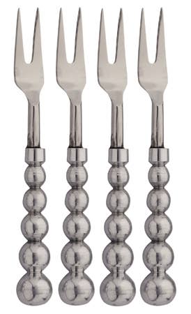 Silver Beaded Forks
