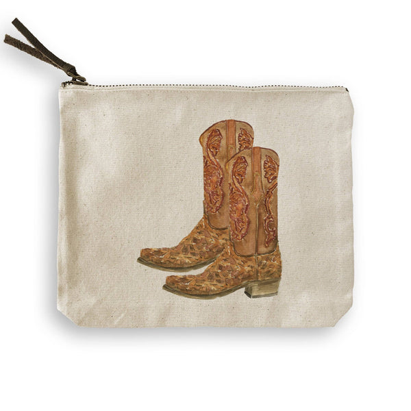 Brown Cowboy Boots: Dishtowel