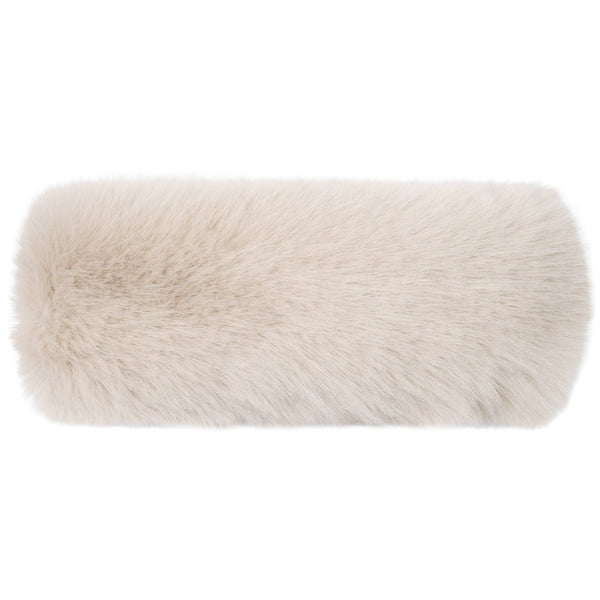 C.C Solid Color Long Faux Fur Headwrap: Brown