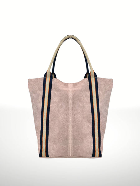 Melody Suede Leather Tote Bag 221890: Dark red