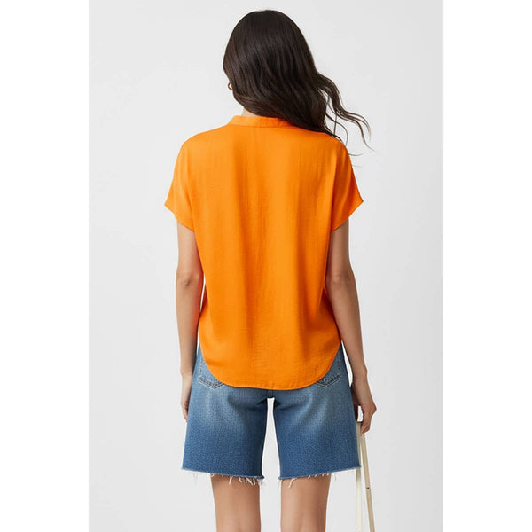 Drop Shoulder Regular Blouse: Khaki / M