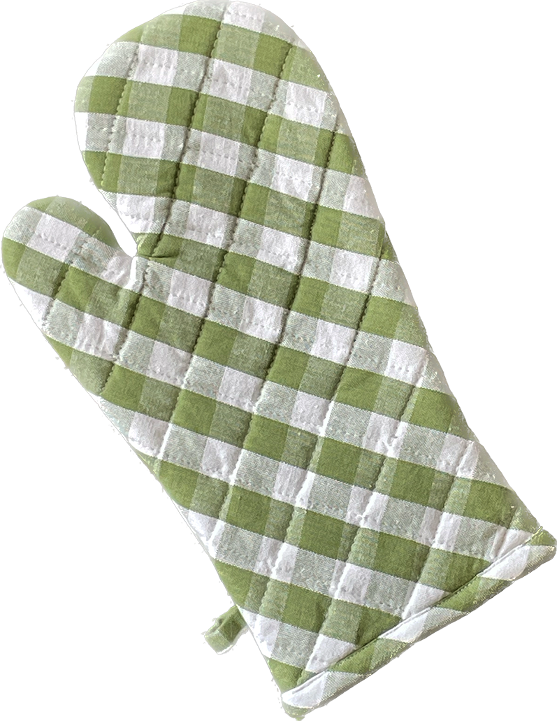 Oven Mitten - Buffalo Green Check