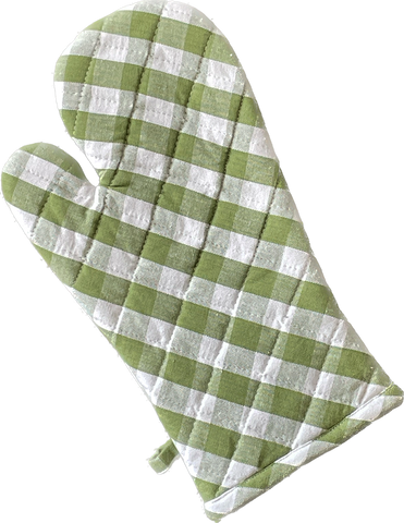 Oven Mitten - Buffalo Green Check