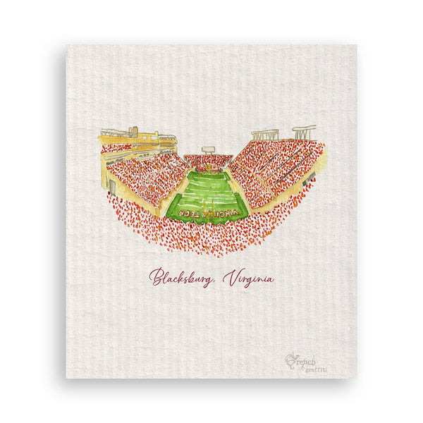Virginia Tech Football Stadium Dishtowel