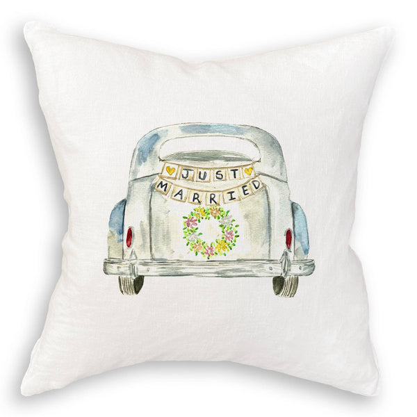 Just Married Car Tea Towel