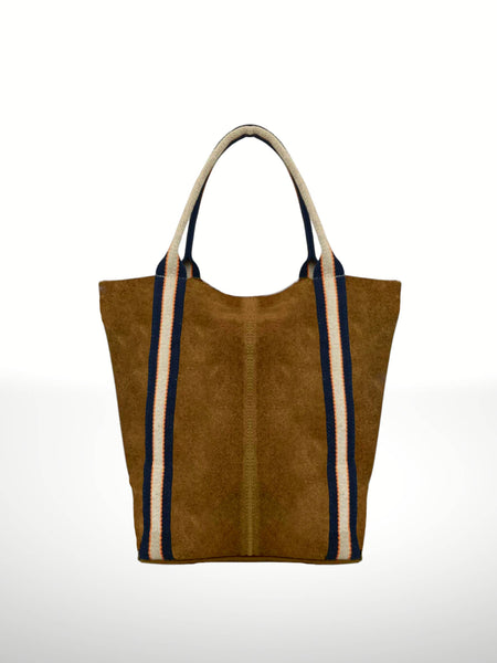 Melody Suede Leather Tote Bag 221890: Dark red