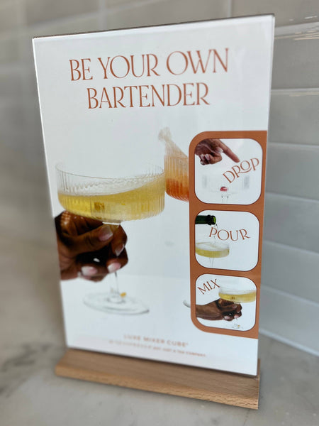 "Steps" Drink Signage: All 3 Steps signs