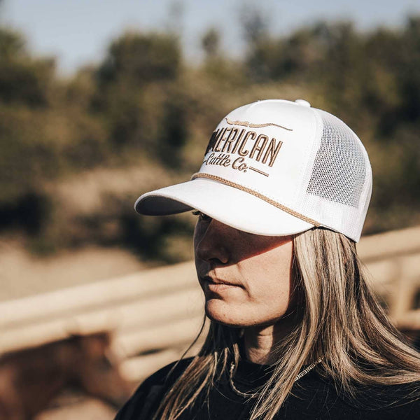 Longhorn Hat: Gray/White