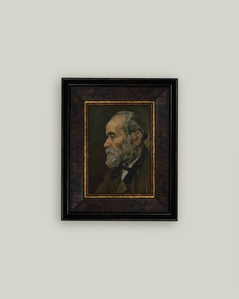 Portrait of an Old Man Framed Antique Art: 14x18