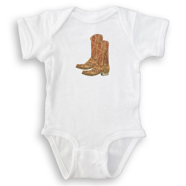 Brown Cowboy Boots: Dishtowel