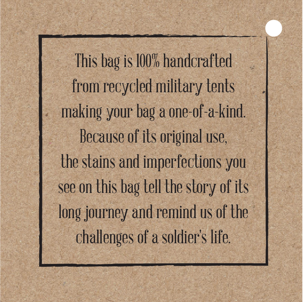 Plain/No Art Military Tent Duffle Bag