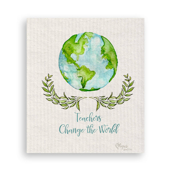 Teachers Change the World Tea Towel