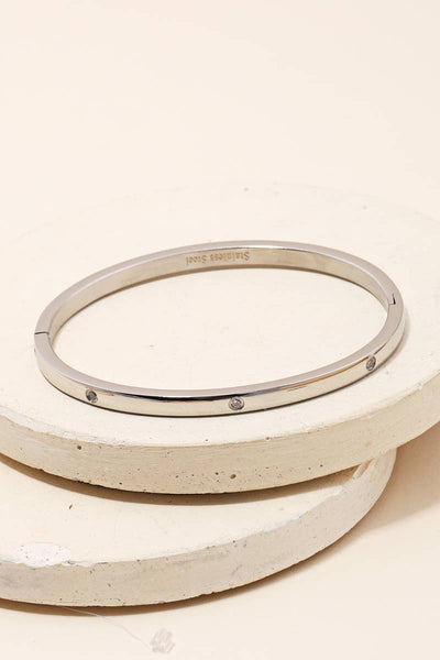 Studded Bangle Bracelet - Gold