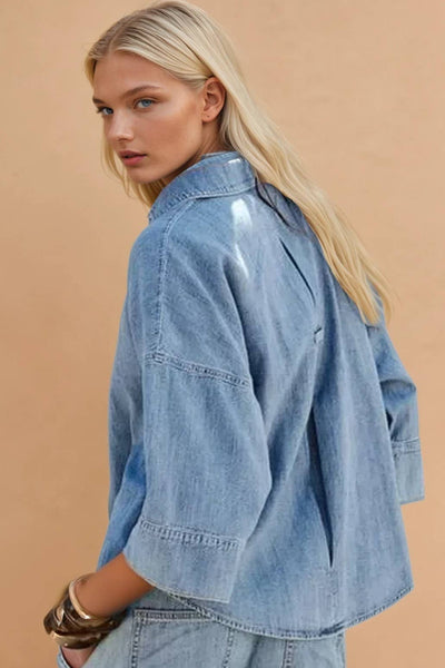 Oversized Denim Shirt