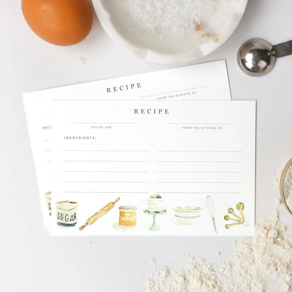 Baking recipe cards