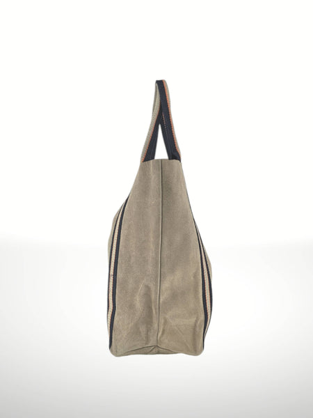 Melody Suede Leather Tote Bag 221890: Dark red