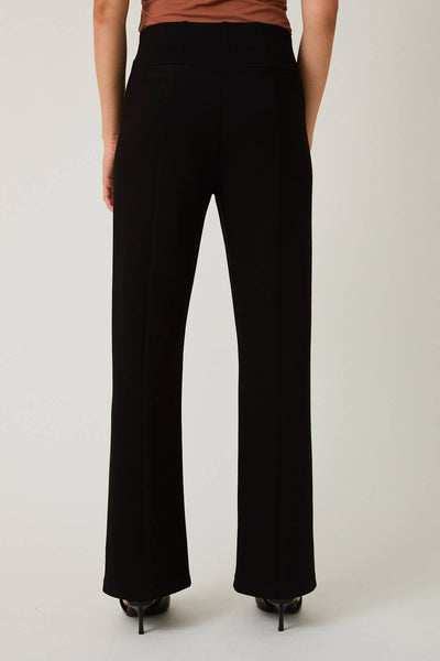 Scuba Wide Leg Pants: Black