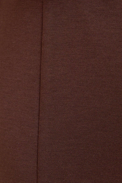 Scuba Wide Leg Pants: Brown