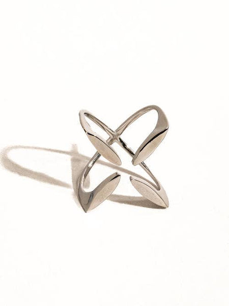X Cross Ring - gold, non tarnish