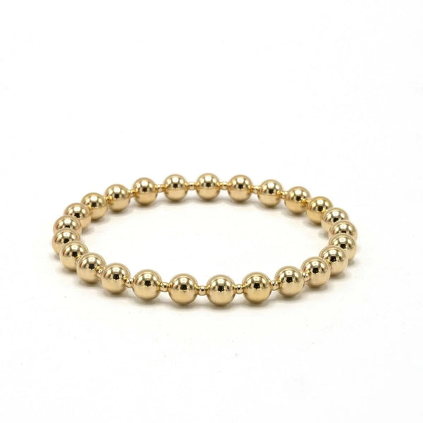 6mm+2mm+6mm Gold Filled Waterproof Dimension Bracelet: 7.0