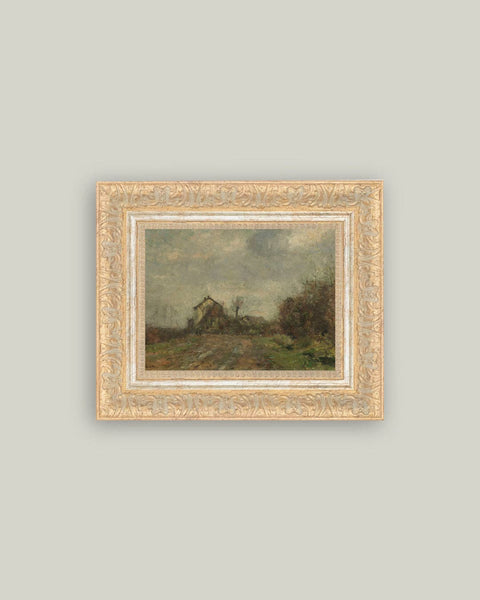 Wedeler Au Framed Antique Art: 18x14