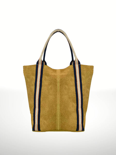 Melody Suede Leather Tote Bag 221890: Dark red