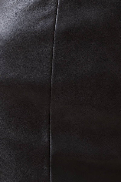 Faded Faux Leather Pants: Charcoal