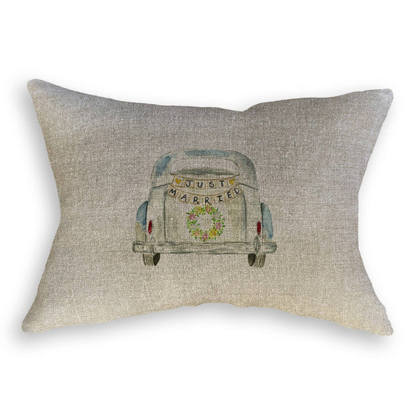 Just Married Car Tea Towel
