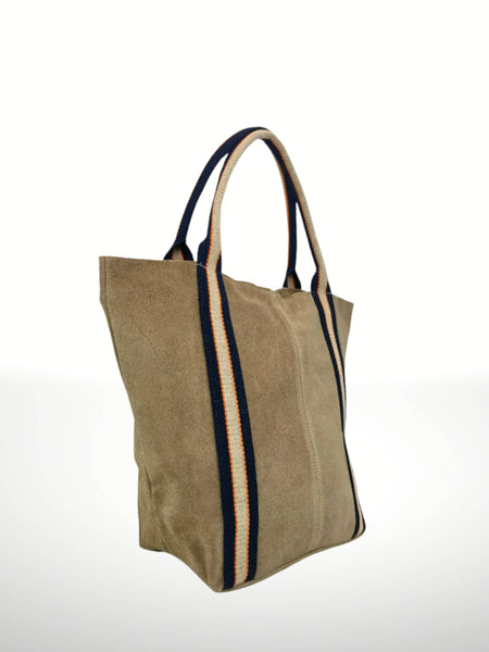 Melody Suede Leather Tote Bag 221890: Dark red