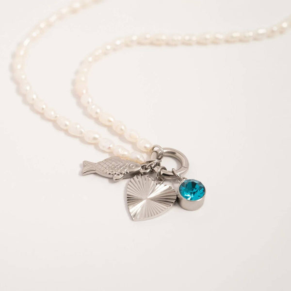 18K Gold PVD Stainless Steel Fish Charm: Gold