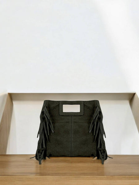 Venas ²¹ suede leather handbag: Leather