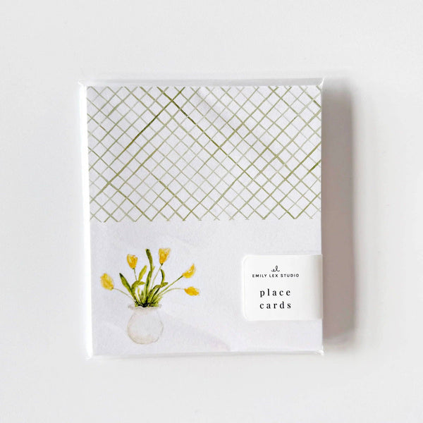 Tulips place cards
