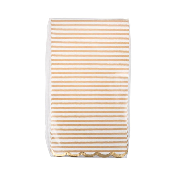 BAB1138 - Tan Striped Dinner Dinner Napkin