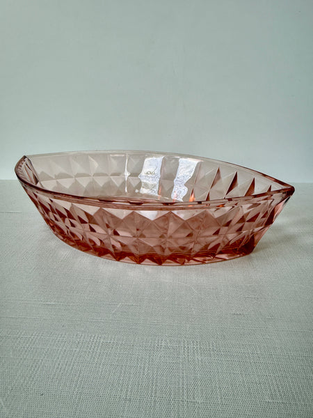 Vintage Jeannette Windsor Pink Depression Glass Bowl (MWW)