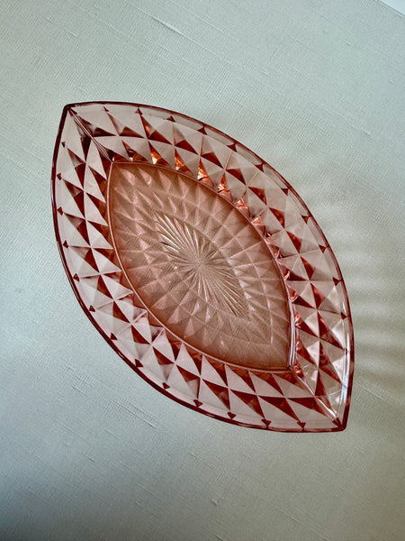 Vintage Jeannette Windsor Pink Depression Glass Bowl (MWW)