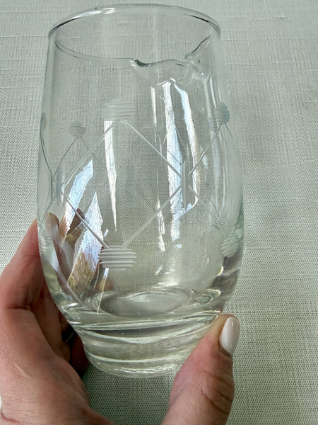 Etched Glass Cocktail Pitcher (PIP)
